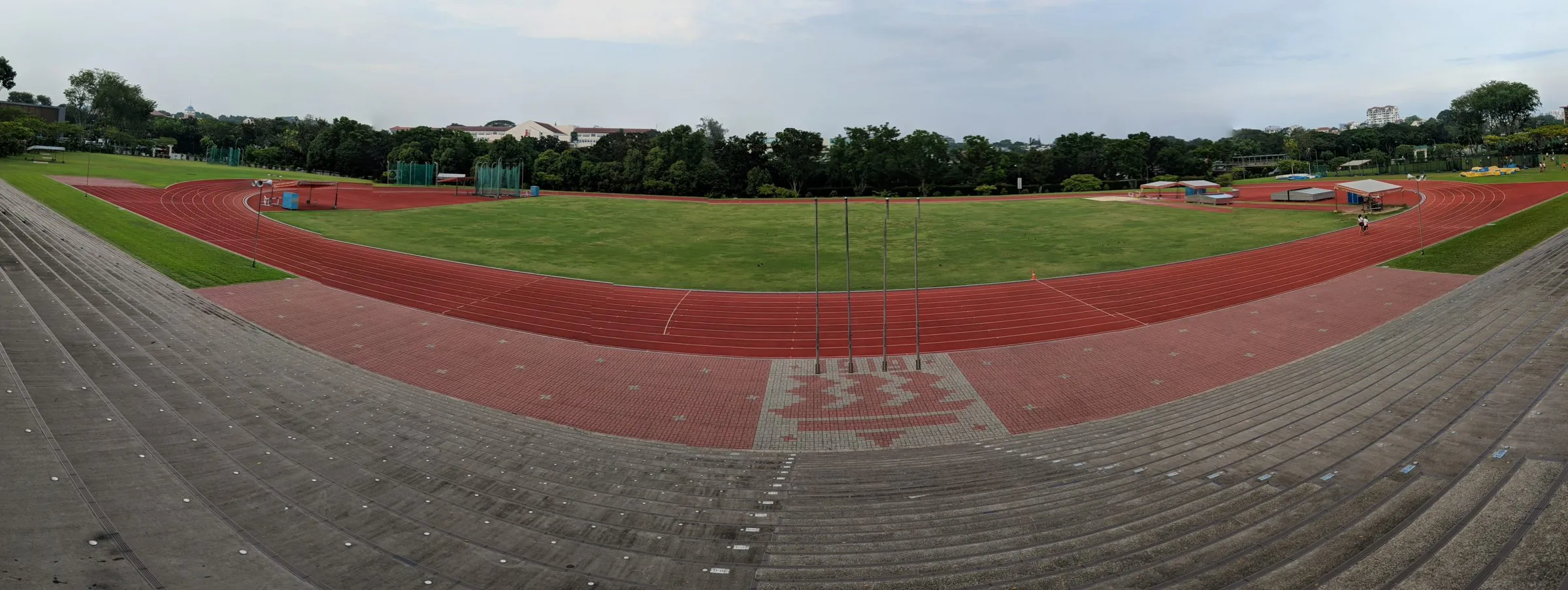 The running track and field at Hwa Chong Institution